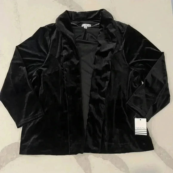 Ophelia Roe NWT Velour Blazer Women's Size 2X Holiday Party Christmas Workwear - Picture 1 of 7